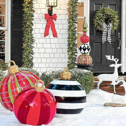 Christmas Inflatable Ball 60cm Home Decoration Balloon Outdoor Props Xmas Gifts