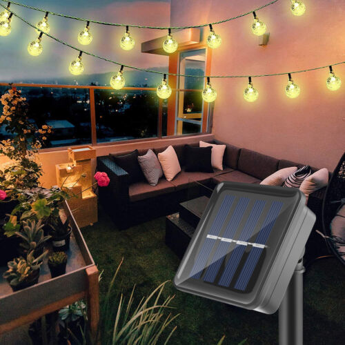 Solar Powered 30 LED String Light Garden Path Yard Decor Lamp Outdoor Waterproof