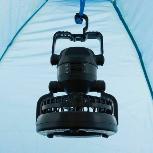 Portable Tent Light LED Lamp Fan Camping Hiking Outdoor Ceiling Equipment