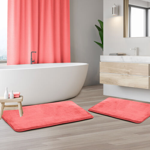 Luxurious Absorbent Soft Memory Foam Bath Mat Bathroom Shower Rug