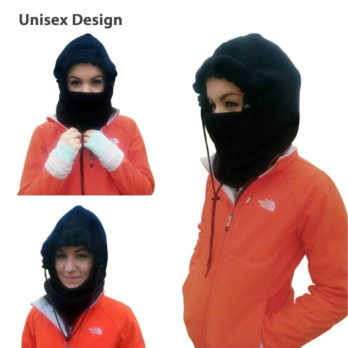 Windproof Fleece Neck Winter Warm Balaclava Ski Full Face Mask for Cold Weather