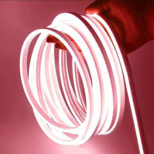 12V Flexible LED Strip Waterproof Sign Neon Lights Silicone Tube 1M 2M 3M 5M USA