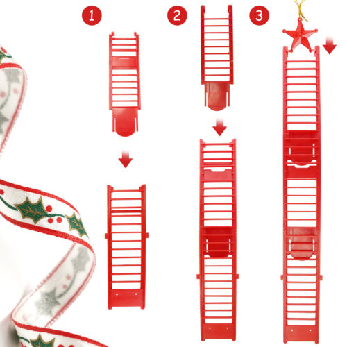 Animated Musical Santa Claus Electric Climbing Ladder Christmas Decor Kids Doll