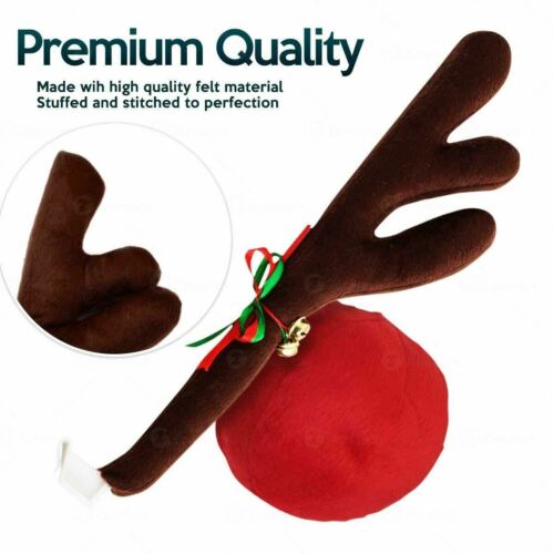 Car Vehicle Reindeer Costume Antler Christmas Holiday Jingle Bells Set