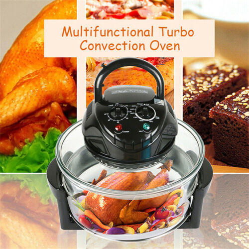 17Qt 1400W Air Fryer Halogen Oven Temperature Control Chicken Turkey Roast Grill