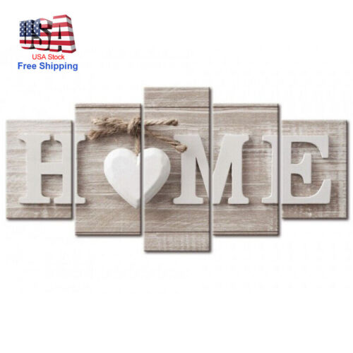 5Pcs Unframed Modern Wall Art Painting Print Set Canva Picture Home Room Decor