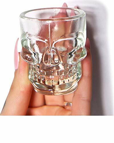 Skull Face Heavy Base Whiskey Shot Glasses Set of 6