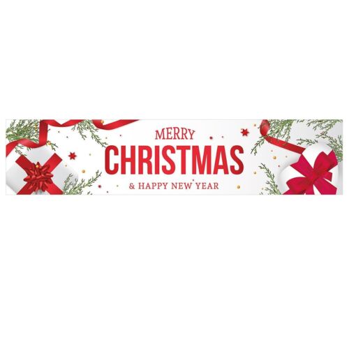 6ft Merry Christmas Banner Sign Santa Claus Xmas Outdoor Garden Decoration