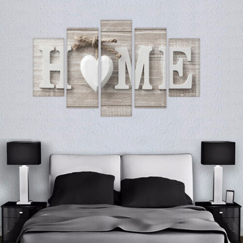 5Pcs Unframed Modern Wall Art Painting Print Set Canva Picture Home Room Decor