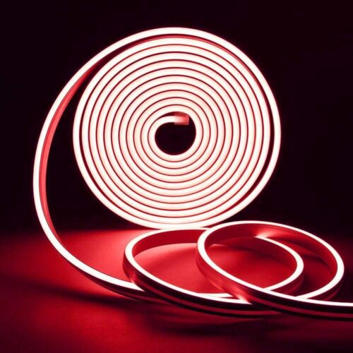 12V Flexible LED Strip Waterproof Sign Neon Lights Silicone Tube 1M 2M 3M 5M USA