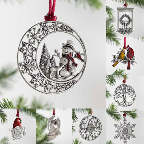 Christmas Ornament Santa Claus Xmas Tree Hanging Metal Pendants