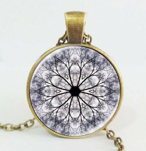 Tree Of Life Retro Vintage Women Lady Girl Cabochon Bronze Glass