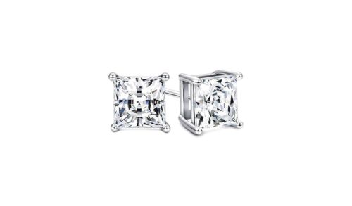 925 Sterling Silver Stud Earrings Cubic Zirconia Women 5PC Earrings Set