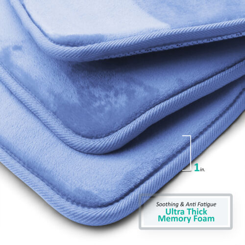 Luxurious Absorbent Soft Memory Foam Bath Mat Bathroom Shower Rug