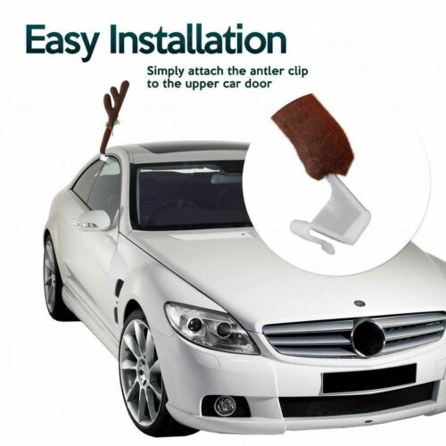 Car Vehicle Reindeer Costume Antler Christmas Holiday Jingle Bells Set