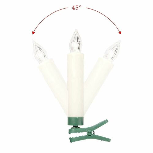 LED Candle Sets Flickering Taper Faux Wax Color Change Options w/ Remote