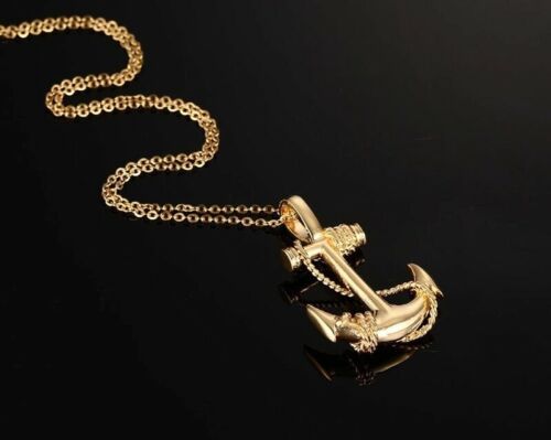 Men's Design Gold Silver Long Necklace with Arrow Pendant Jewelry Chain Hip Hop