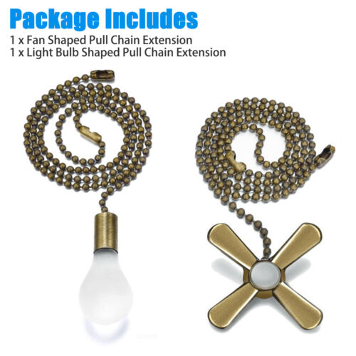 20FT Ceiling Fan Pull Chain Beaded Extension Set