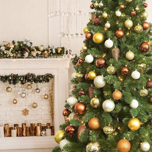 Christmas Hang Balls Xmas Tree Ornaments Hanging Ball Shatterproof 24 Pack / Box