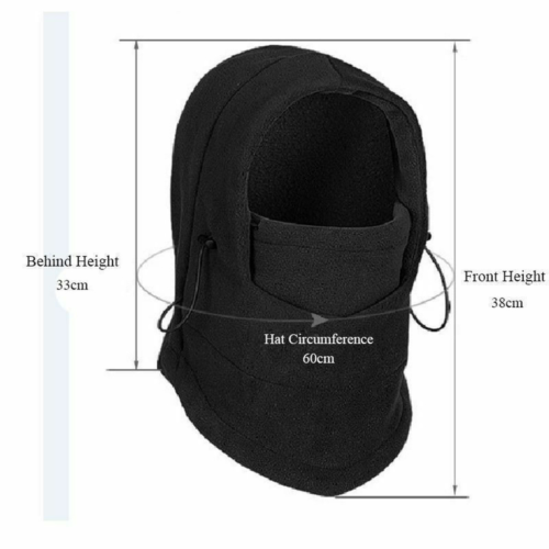 Windproof Fleece Neck Winter Warm Balaclava Ski Full Face Mask for Cold Weather