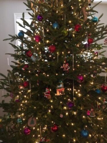 Clear Glass Icicle Ornaments Christmas Tree Decoration Set of 24