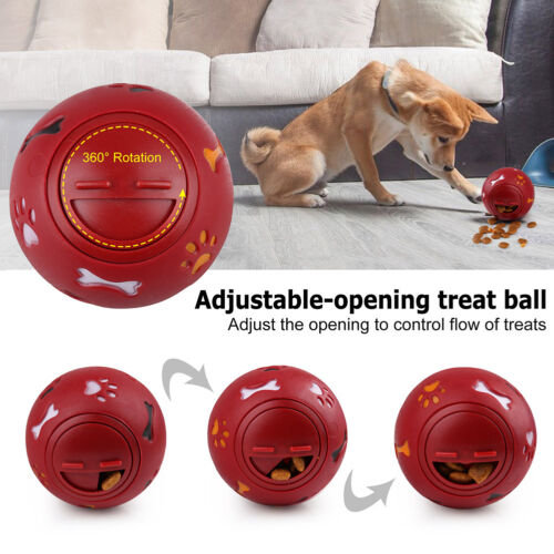 4pcs Pet Dog Interactive Tumbler Food Dispenser Feeder IQ Puzzle Treat Ball Toys