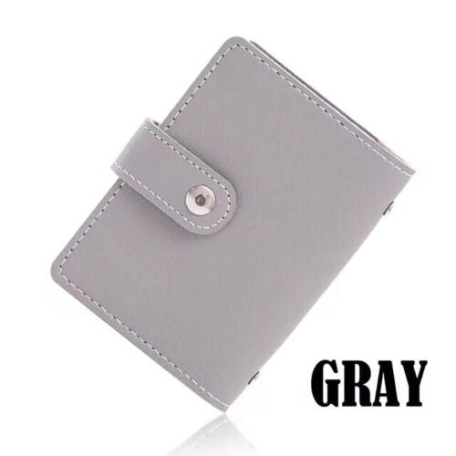 RFID Blocking ID Credit Card Holder 26 Cards Slim PU Leather Pocker Case Wallet