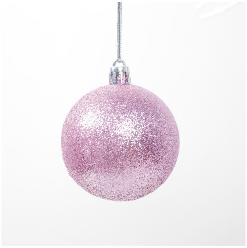 12Pcs/Box Christmas Glitter Balls Ornaments Xmas Tree Ball Hanging Party Decor