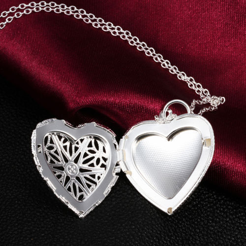 Mother's Day For Women Girl Necklace Pendant Silver Jewelry Fashion Charm Heart