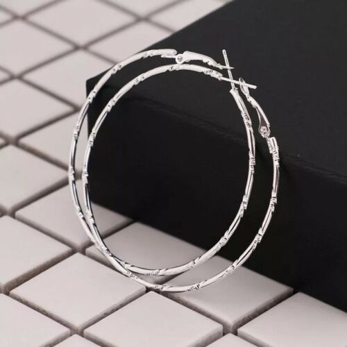 60mm Simple Large Circle Round Big Hoop Earring for Women Fashion Jewelry