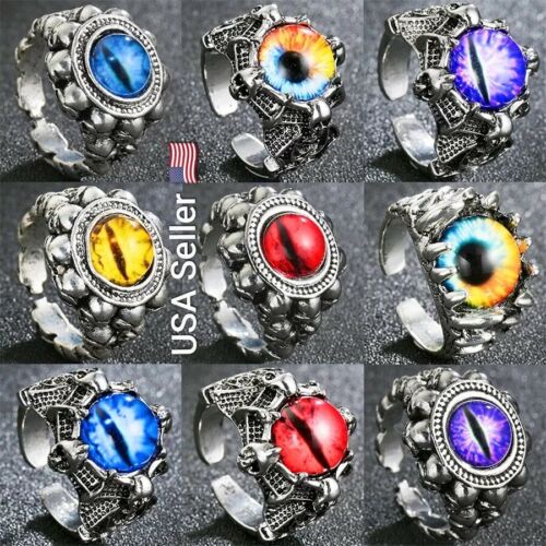 Evil Eye Rings Unisex Cool Fashion Punk Ring Jewelry Male Bar Night