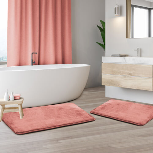 Luxurious Absorbent Soft Memory Foam Bath Mat Bathroom Shower Rug