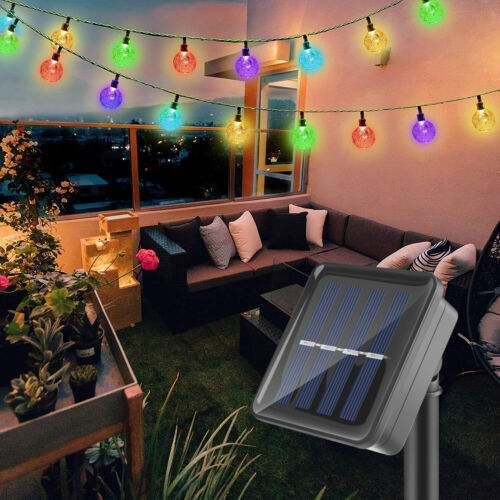 Solar Powered 30 LED String Light Garden Path Yard Decor Lamp Outdoor Waterproof