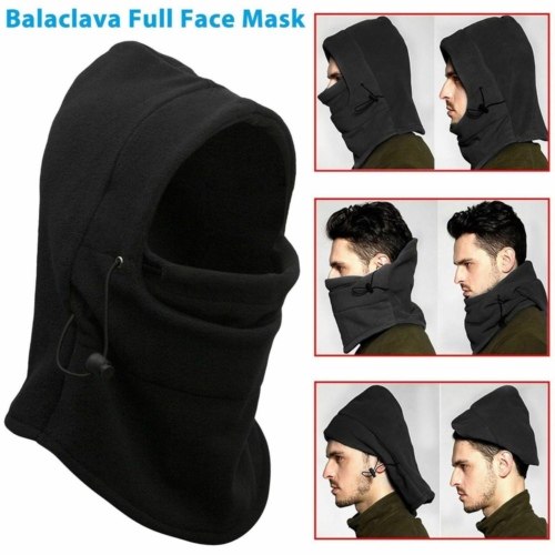 Windproof Fleece Neck Winter Warm Balaclava Ski Full Face Mask for Cold Weather