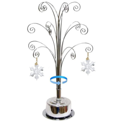 Christmas Ornament Snowflake Crystal Angel Star Stand