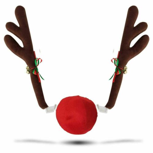 Car Vehicle Reindeer Costume Antler Christmas Holiday Jingle Bells Set