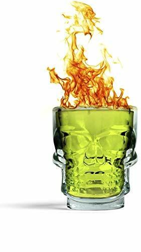 Skull Face Heavy Base Whiskey Shot Glasses Set of 6