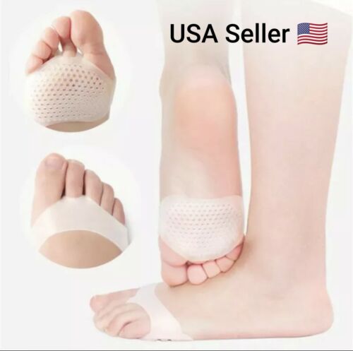 Silicone Padded Forefoot Insoles High Heel Shoes Pad Gel Insoles Breathable