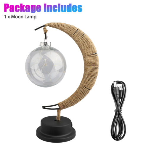 Enchanted Lunar Table Lamp Magical LED Galaxy Moon Night Light