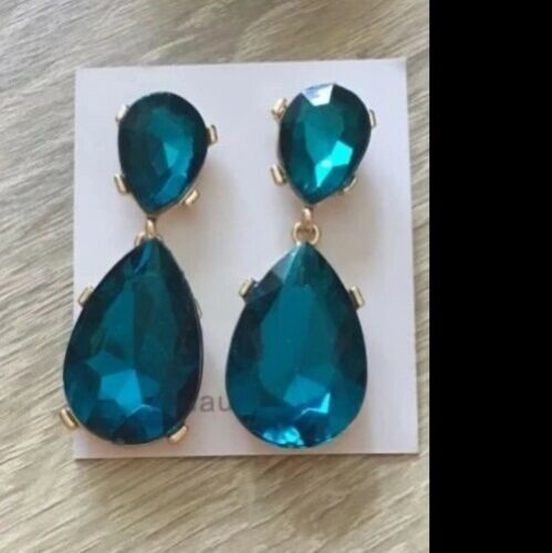 Water Crystal Drop Earrings Vintage Wedding Jewelry For Women Fashion