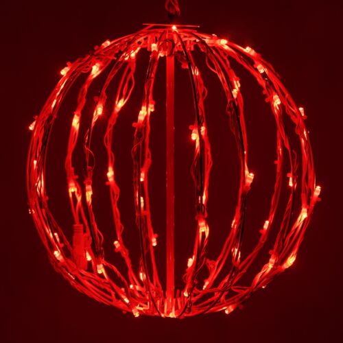 Hanging LED Light Balls Christmas Patio Garden Decoration White Frame, 6 Colors