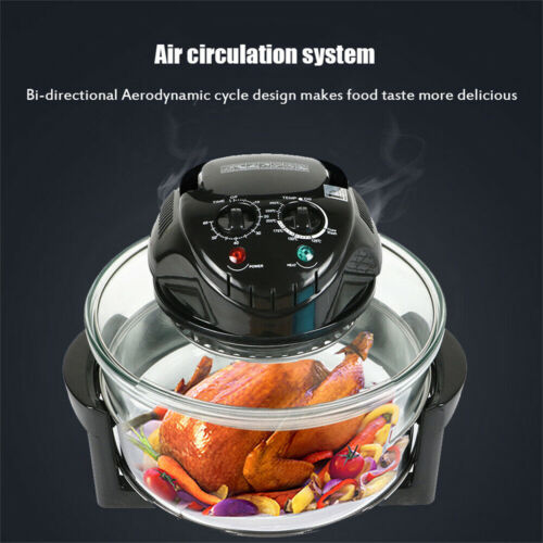 17Qt 1400W Air Fryer Halogen Oven Temperature Control Chicken Turkey Roast Grill