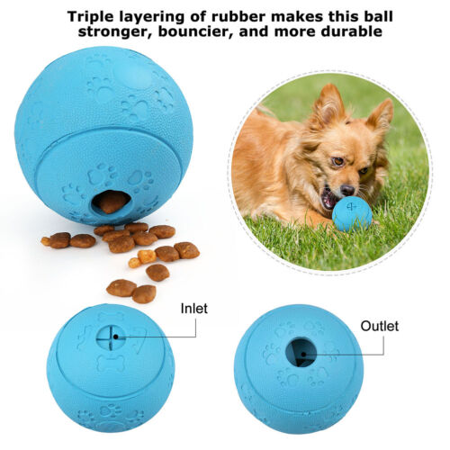 4pcs Pet Dog Interactive Tumbler Food Dispenser Feeder IQ Puzzle Treat Ball Toys