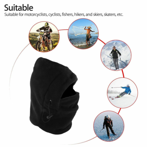 Windproof Fleece Neck Winter Warm Balaclava Ski Full Face Mask for Cold Weather