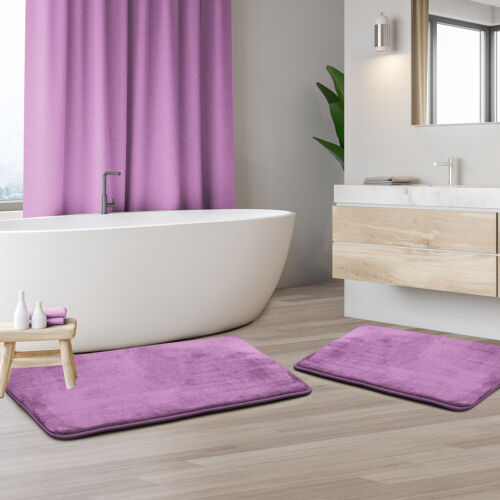 Luxurious Absorbent Soft Memory Foam Bath Mat Bathroom Shower Rug