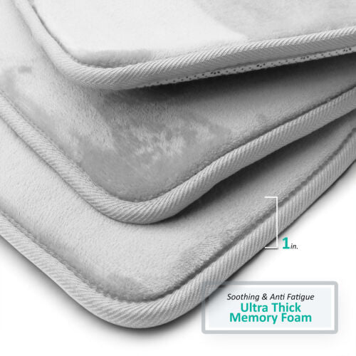 Luxurious Absorbent Soft Memory Foam Bath Mat Bathroom Shower Rug