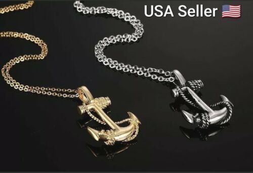 Men's Design Gold Silver Long Necklace with Arrow Pendant Jewelry Chain Hip Hop