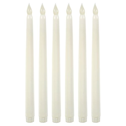 LED Candle Sets Flickering Taper Faux Wax Color Change Options w/ Remote