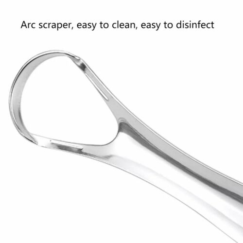 1PC Useful Tongue Scraper Stainless Steel Oral Tongue Cleaner Medical Mouth