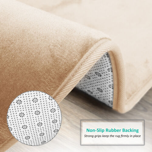 Luxurious Absorbent Soft Memory Foam Bath Mat Bathroom Shower Rug